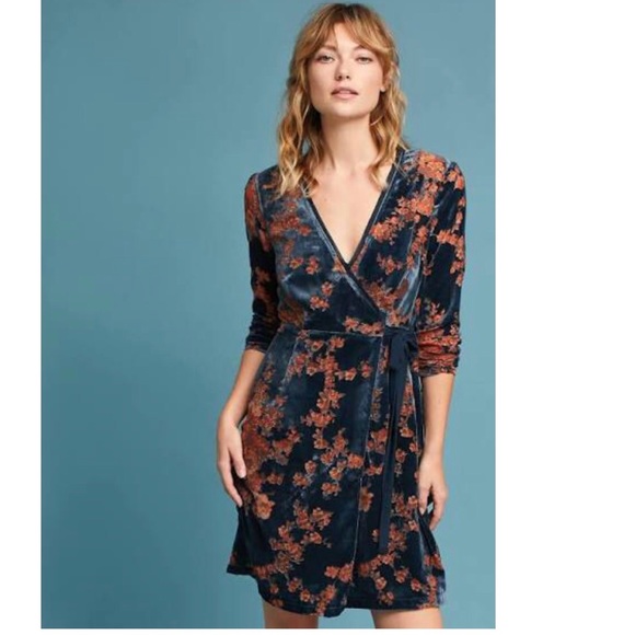 Anthropologie Dresses & Skirts - Last one Anthropologie velvet wrap Enya dress